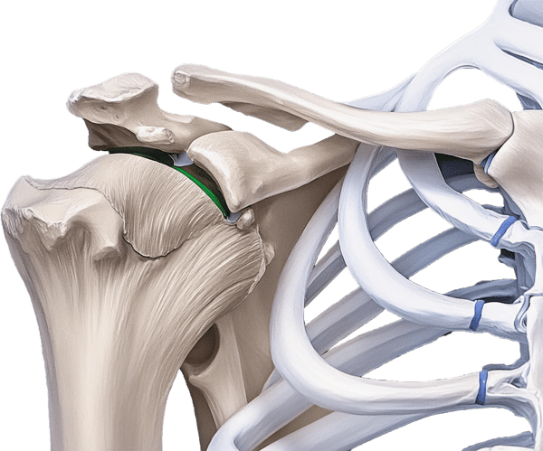 Darstellung des Acromioclavikular (ACG)